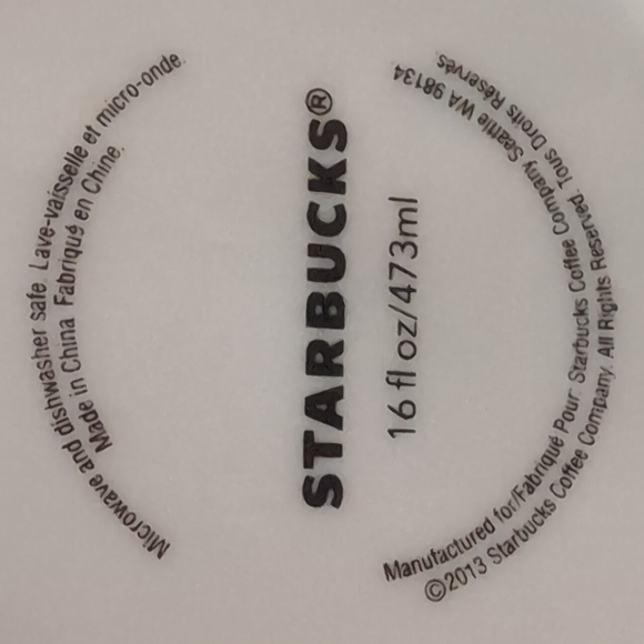 Starbucks 16oz 2016 Red Ceramic Holiday Coffee Mug with Siren Logo. - Picture 7 of 8